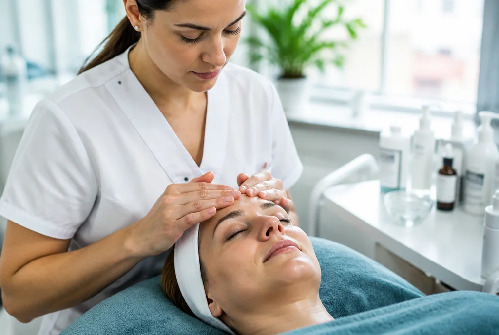 peptydy biomimetyczne: aplikacja serum w trakcie zabiegu